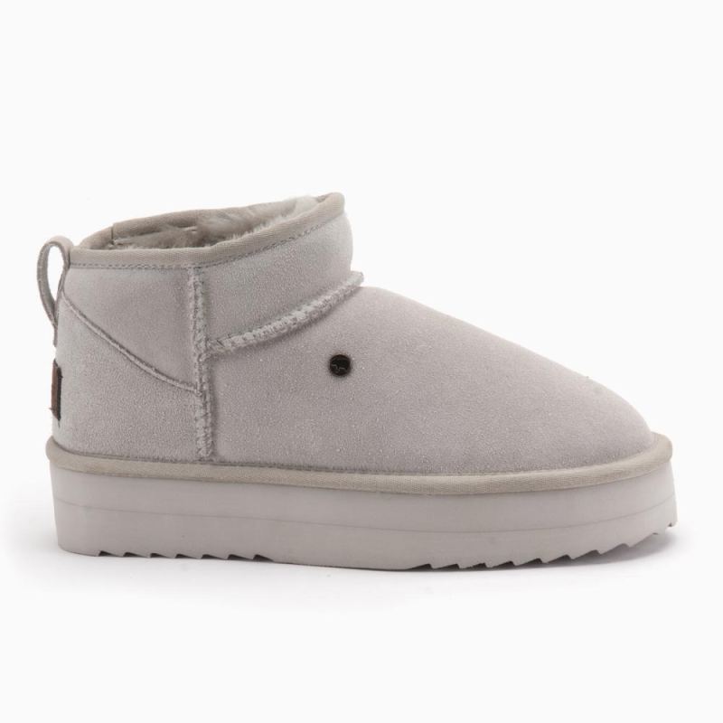 Warmbat Durack Women suède boot plateau cement