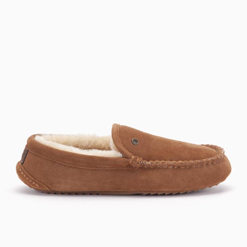 Warmbat Earlwood herren suède Cognac