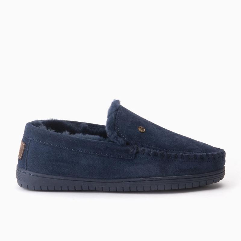 Warmbat Grizzly herren suède Dark Navy