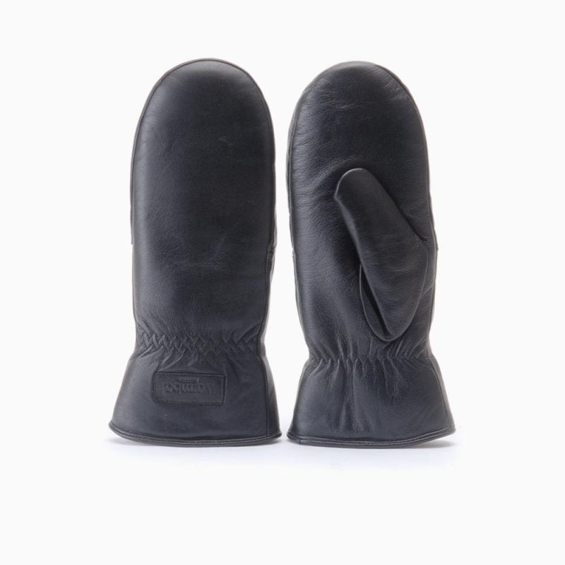 Warmbat Mitten damen Leather Black