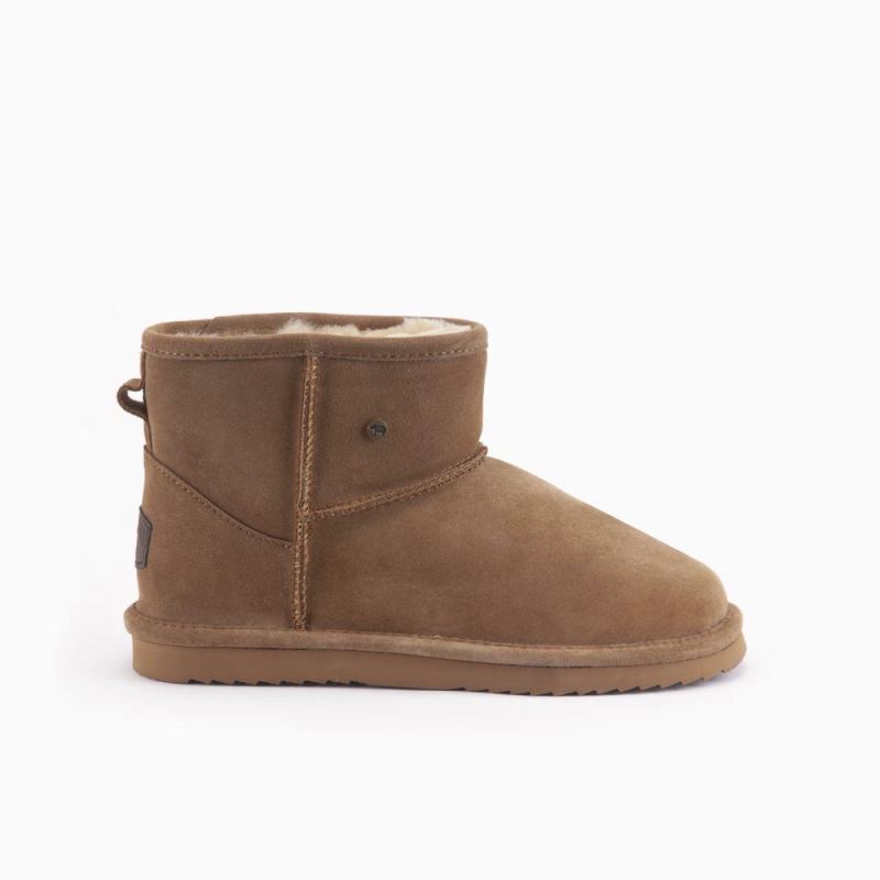 Warmbat Wallaby Kids Suède Boot Cognac