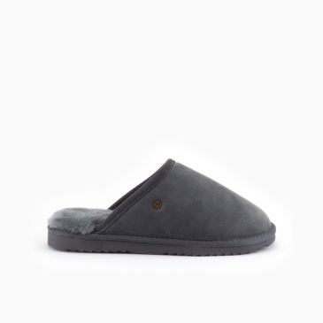 Warmbat Classic Kids Unisex Suede Dark Grey 