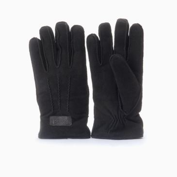Gloves Men Goat Suede Black 