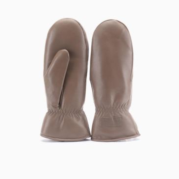 Warmbat Mitten damen Leather Taupe 