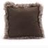 Cushion mid long wool Mud 